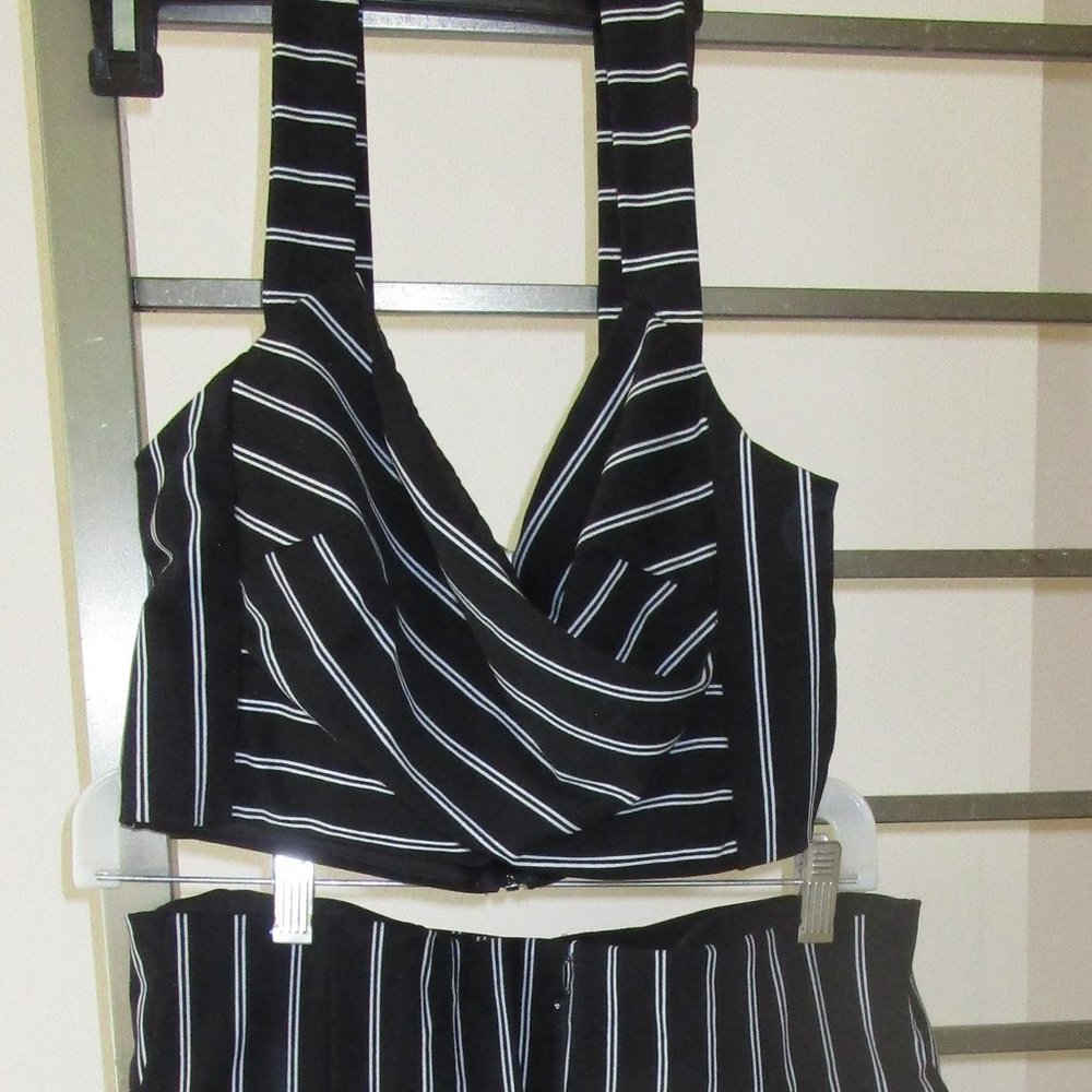 Pinstripe Pant set